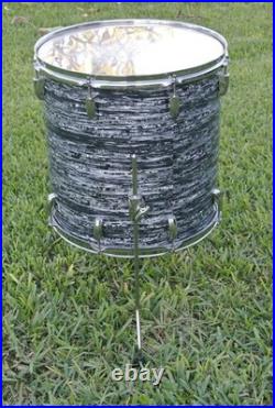 RARE PEARL VISION SERIES 16 FLOOR TOM in BLACK STRATA for YOUR DRUM SET! L152