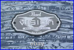 RARE PEARL VISION SERIES 22 BLACK STRATA BASS DRUM for YOUR DRUM SET? L164