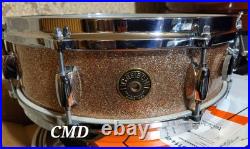 RARE VINTAGE EARLY 60s GRETSCH 14X4 PROGRESSIVEJAZZ SNARE DRUM CHAMPAGNE SPARKLE RARE VINTAGE EARLY 60s GRETSCH 14X4 PROGRESSIVEJAZZ SNARE DRUM CHAMPAGNE SPARKLE