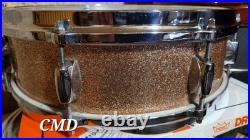 RARE VINTAGE EARLY 60s GRETSCH 14X4 PROGRESSIVEJAZZ SNARE DRUM CHAMPAGNE SPARKLE RARE VINTAGE EARLY 60s GRETSCH 14X4 PROGRESSIVEJAZZ SNARE DRUM CHAMPAGNE SPARKLE