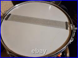 RARE VINTAGE EARLY 60s GRETSCH 14X4 PROGRESSIVEJAZZ SNARE DRUM CHAMPAGNE SPARKLE RARE VINTAGE EARLY 60s GRETSCH 14X4 PROGRESSIVEJAZZ SNARE DRUM CHAMPAGNE SPARKLE