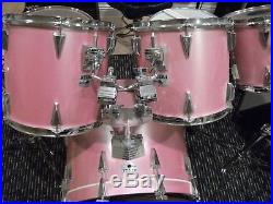 RARE Vintage TAMA Pink (Cherry Rose) Granstar Drum Set! 22,16,13,12,10 Birch