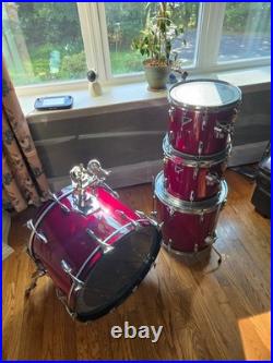 REMO Mastertouch Drum Set Red 5 Piece 12/13/14s/16/22, optional hardware/cymbals