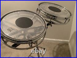 REMO ROTOTOMS 12 and 14 Chrome Drums With Stand