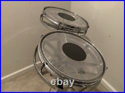 REMO ROTOTOMS 12 and 14 Chrome Drums With Stand