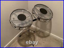 REMO ROTOTOMS 12 and 14 Chrome Drums With Stand