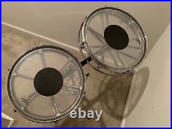 REMO ROTOTOMS 12 and 14 Chrome Drums With Stand