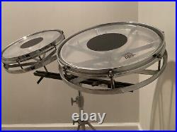 REMO ROTOTOMS 12 and 14 Chrome Drums With Stand