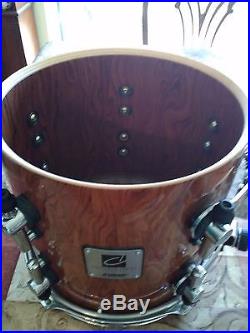 Rare 5 piece Sonor Designer maple lite drum set in exotic bubinga gloss finish