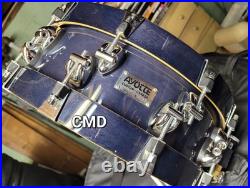 Rare 90s Ayotte 5x14 Wood Hoop Lacquered Snare Drum Maple 10 Lug Canada Rering