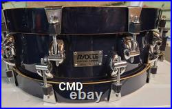 Rare 90s Ayotte 5x14 Wood Hoop Lacquered Snare Drum Maple 10 Lug Canada Rering