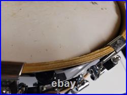Rare 90s Ayotte 5x14 Wood Hoop Lacquered Snare Drum Maple 10 Lug Canada Rering