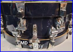 Rare 90s Ayotte 5x14 Wood Hoop Lacquered Snare Drum Maple 10 Lug Canada Rering