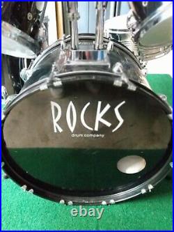 Rare Rocks Drum Kit with DW 3000 Snare Stand NICE Set