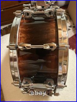 Rare Tama 6 X 14 Warlord Masai 12 Ply Bubbinga Starphonic Hoops & Lugs