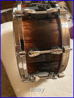 Rare Tama 6 X 14 Warlord Masai 12 Ply Bubbinga Starphonic Hoops & Lugs