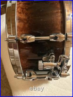 Rare Tama 6 X 14 Warlord Masai 12 Ply Bubbinga Starphonic Hoops & Lugs