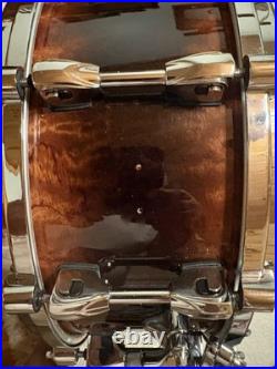 Rare Tama 6 X 14 Warlord Masai 12 Ply Bubbinga Starphonic Hoops & Lugs