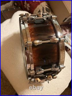 Rare Tama 6 X 14 Warlord Masai 12 Ply Bubbinga Starphonic Hoops & Lugs