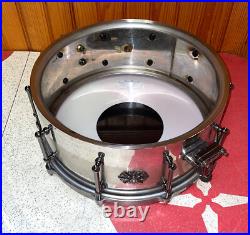 Rare Tama 6 X 14 Warlord Spartan Snare Drum Steel Shell with Tube Lugs Rare Tama 6 X 14 Warlord Spartan Snare Drum Steel Shell with Tube Lugs