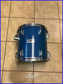 Rare Vintage 80s Yamaha 6 pc Tour Custom Cobalt Blue Lacquer Drum Set Japan Era