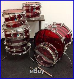 Rare Vintage Ludwig Vistalite Drum Set Made in USA