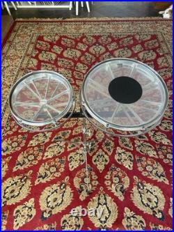 Remo Roto Tom Rototom Roto-tom Vintage 70s 16 And 12 Drums Working