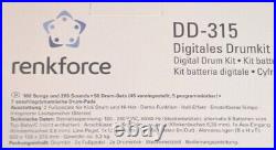 Renkforce DD315 Electronic drumset Desktop digital drum kit great sound
