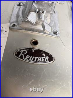 Reuther 20 Silver BASS DRUM Percussion See Details as is