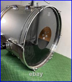 Reuther 20 Silver BASS DRUM Percussion See Details as is
