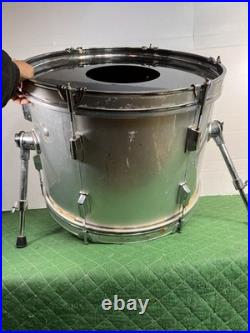 Reuther 20 Silver BASS DRUM Percussion See Details as is
