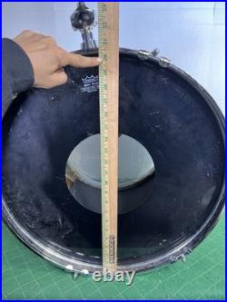 Reuther 20 Silver BASS DRUM Percussion See Details as is