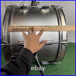Reuther 20 Silver BASS DRUM Percussion See Details as is