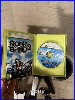 Rock Band 2 Full Set (Game, Guitar, Drums, Sticks, Mic, Pedal) Works Perfect