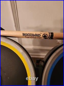 Rock Band 4 Drum Set PlayStation PS4 Harmonix 91262 Complete w /Sticks Tested