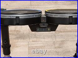 Rock Band Harmonix Wireless Drum Set NWDMS2 with Foot Pedal & Fender Guitar