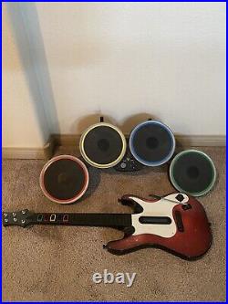 Rock Band Special Edition PlayStation 3 Warriors Of Rock Guitar Drums Set