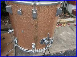 Roger Holiday Londoner Drum set 12 13 16 20 Champagne Sparkle Dayton 1968