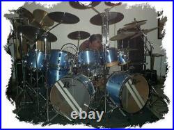 Roger´s XP-8 professional & original 10 drum set, Blue color