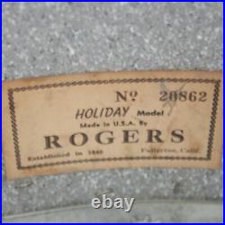 Rogers 20,12,14 Buddy Rich Headliner Champagne Glass Sparkle Drum Set Holiday US