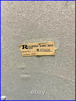 Rogers 70's Script Badge 4pc Drum Set Very Nice White
