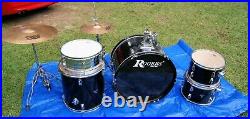 Rogers Attack Model Drum set with Sabian Cymbals Snear Drum Complete