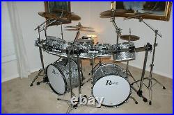 Rogers Big R Black Onyx Pearl 10 Piece Drum Set