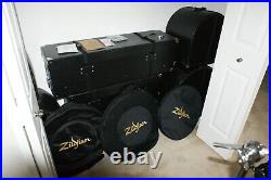 Rogers Big R Black Onyx Pearl 10 Piece Drum Set