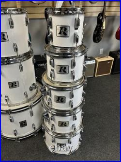 Rogers Big R New England White Drum Set Kit 8/10/12/13/14/15/16/22 & Cases #2644