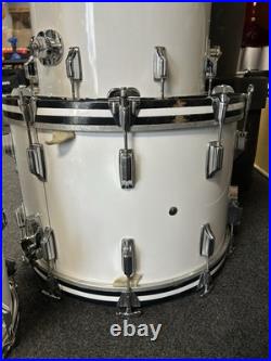 Rogers Big R New England White Drum Set Kit 8/10/12/13/14/15/16/22 & Cases #2644