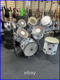 Rogers Big R New England White Drum Set Kit 8/10/12/13/14/15/16/22 & Cases #2644