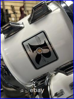 Rogers Big R New England White Drum Set Kit 8/10/12/13/14/15/16/22 & Cases #2644
