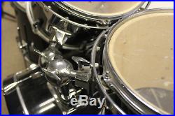 Rogers Drum Kit Black with Hardware Percussion Set Sonor Throne Pearl Hi Hat