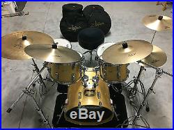 Rogers Drum Set Cymbals & Cases Included